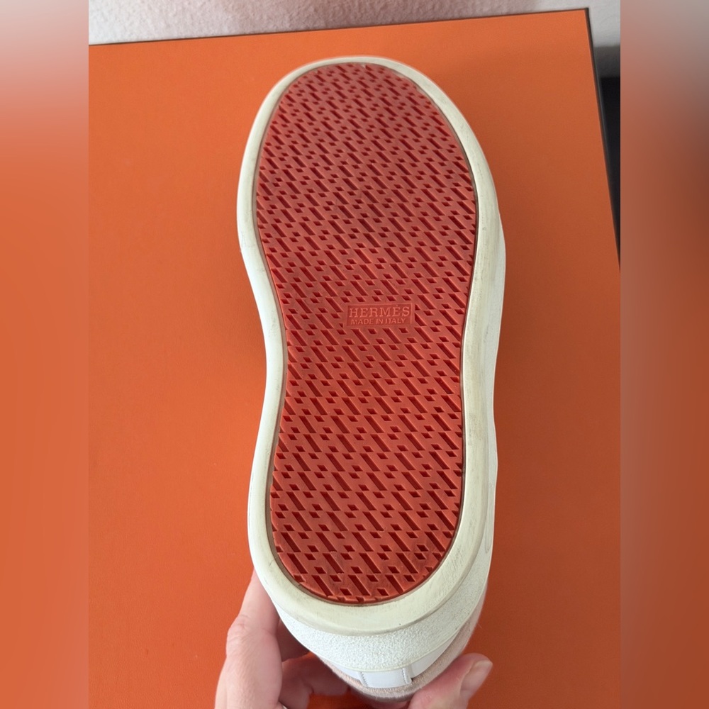 Hermès Free Sneakers in Multicolore / Rose Opaline - Size 38.5 / US 8 - Picture 12 of 16
